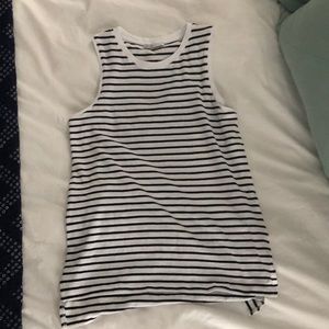 Zara black and white tank